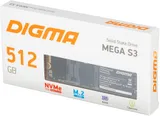 Накопитель SSD Digma PCIe 3.0 x4 512GB DGSM3512GS33T Mega S3 M.2 2280