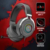 Наушники с микрофоном A4Tech Bloody G535 черный/серебристый 2м мониторные USB оголовье (G535 (BLACK+SILVER) USB)