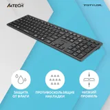 Клавиатура A4Tech Fstyler FX50 серый USB slim Multimedia (FX50 GREY)