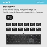 Клавиатура A4Tech Fstyler FX50 серый USB slim Multimedia (FX50 GREY)