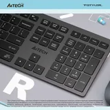 Клавиатура A4Tech Fstyler FX50 серый USB slim Multimedia (FX50 GREY)