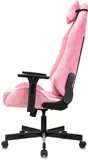 Кресло игровое Knight N1 Fabric розовый Velvet 36 с подголов. крестов. металл