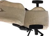 Кресло игровое Knight N1 Fabric бежевый Light-21 с подголов. крестов. металл