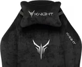 Кресло игровое Knight N1 Fabric черный Light-20 с подголов. крестов. металл