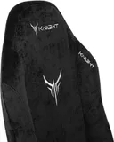 Кресло игровое Knight N1 Fabric черный Light-20 с подголов. крестов. металл