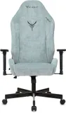 Кресло игровое Knight N1 Fabric серо-голубой Light-28 с подголов. крестов. металл