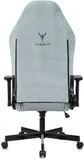 Кресло игровое Knight N1 Fabric серо-голубой Light-28 с подголов. крестов. металл