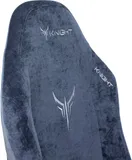 Кресло игровое Knight N1 Fabric синий Light-27 с подголов. крестов. металл