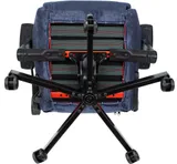 Кресло игровое Knight N1 Fabric синий Light-27 с подголов. крестов. металл