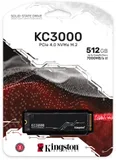 Твердотельный накопитель Kingston SSD 512GB KC3000 M.2 2280 PCIe 4.0 x4 NVMe R7000/W3900MB/s 3D TLC MTBF 2M 400TBW Retail 1 year