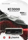 Твердотельный накопитель Kingston SSD 1TB KC3000 M.2 2280 PCIe 4.0 x4 NVMe R7000/W6000MB/s 3D TLC MTBF 2M 800TBW Retail 1 year
