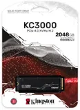 Твердотельный накопитель Kingston SSD 2TB KC3000 M.2 2280 PCIe 4.0 x4 NVMe R7000/W7000MB/s 3D TLC MTBF 2M 1,6PBW Retail 1 year