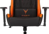 Кресло игровое Knight ARMOR черный/оранжевый ромбик эко.кожа с подголов. крестов. металл