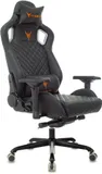 Кресло игровое Knight TITAN черный ромбик эко.кожа с подголов. крестов. металл
