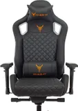 Кресло игровое Knight TITAN черный ромбик эко.кожа с подголов. крестов. металл