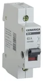 Выключатель IEK MNV15-1-063 Generica 63A 1П 230В 1мод белый (упак.:1шт)
