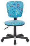 Кресло детское Бюрократ CH-204NX голубой Sticks 06 крестов. пластик