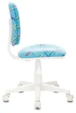 Кресло детское Бюрократ CH-W204NX голубой Sticks 06 крестов. пластик пластик белый