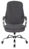 Кресло руководителя Бюрократ T-9950SL Fabric серый Alfa 44 крестов. металл хром