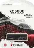 Твердотельный накопитель Kingston SSD 4TB KC3000 M.2 2280 PCIe 4.0 x4 NVMe R7000/W7000MB/s 3D TLC MTBF 2M 3,2PBW Retail 1 year