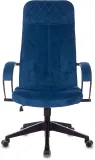 Кресло руководителя Бюрократ CH-608Fabric темно-синий Velvet 29 крестов. пластик