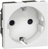 Розетка силов. Legrand Mosaic 077211 одинар. скрыт. зазем. штор. белый (упак.:1шт)