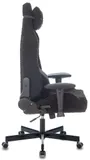 Кресло игровое Knight T1 черный экомех с подголов. крестов. металл