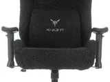 Кресло игровое Knight T1 черный экомех с подголов. крестов. металл