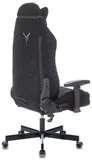 Кресло игровое Knight T1 черный экомех с подголов. крестов. металл