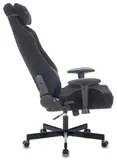 Кресло игровое Knight T1 черный экомех с подголов. крестов. металл