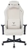 Кресло игровое Knight T1 молочный экомех с подголов. крестов. металл