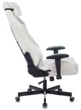 Кресло игровое Knight T1 молочный экомех с подголов. крестов. металл
