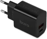 Сетевое зар./устр. Buro BUWD1 18W 3A (PD+QC) USB-C/USB-A универсальное черный (BUWD18P110BK)