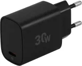 Сетевое зар./устр. Digma DGW3C 30W 3A (PD) USB-C универсальное черный (DGW3C0F010BK)