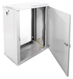 Шкаф коммутационный ЦМО ШРН-ЭКОНОМ (ШРН-Э-15.350.1) настенный 15U 600x350мм пер.дв.металл задн.дв.стал.лист 85кг серый 300мм 18.09кг 180град. 742мм сталь
