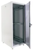 Шкаф коммутационный ЦМО (ШТК-Э-24.6.6-13АА) напольный 24U 600x600мм пер.дв.стекл металл 2 бок.пан. направл.под закл.гайки 540кг серый 515мм 51кг 180град. 1187мм IP20 сталь
