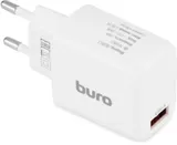 Сетевое зар./устр. Buro BUWG1 18W 3A (QC) USB-A универсальное белый (BUWG18P100WH)