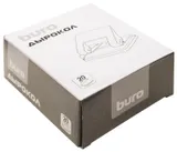 Дырокол Buro макс.:20лист. металл черный отв.:2 с линейкой