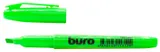 Текстовыделитель Buro Base скошенный пиш. наконечник 1-4мм зеленый коробка