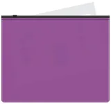 Папка на молнии ZIP Бюрократ -BPM5AVIOBL A5 полипропилен 0.15мм фиолетовый цвет молнии черный