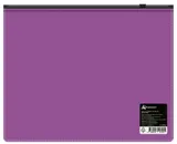 Папка на молнии ZIP Бюрократ -BPM5AVIOBL A5 полипропилен 0.15мм фиолетовый цвет молнии черный