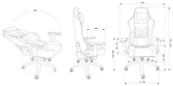Кресло игровое Cactus CS-CHR-0112BL черный эко.кожа с подголов. крестов. сталь