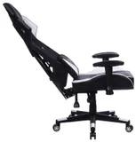 Кресло игровое Cactus CS-CHR-090BLW черный/белый эко.кожа/сетка крестов. нейлон