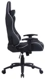 Кресло игровое Cactus CS-CHR-030BLS черный/серебристый эко.кожа с подголов. крестов. сталь