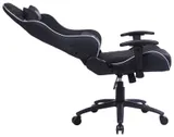 Кресло игровое Cactus CS-CHR-030BLS черный/серебристый эко.кожа с подголов. крестов. сталь