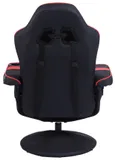 Кресло игровое Cactus CS-CHR-GS200BLR черный/красный подст.для ног