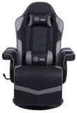 Кресло игровое Cactus CS-CHR-GS200BLG черный/серый подст.для ног