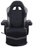 Кресло игровое Cactus CS-CHR-GS200BLG черный/серый подст.для ног