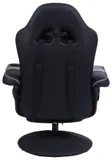 Кресло игровое Cactus CS-CHR-GS200BLG черный/серый подст.для ног