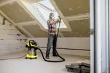 Строительный пылесос Karcher WD 6 P S V-30/6/22/T 1300Вт (уборка: сухая/сбор воды) желтый